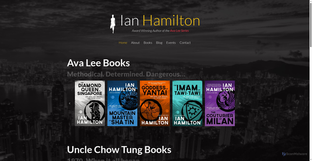 Security scan screenshot of https://ianhamiltonbooks.com/