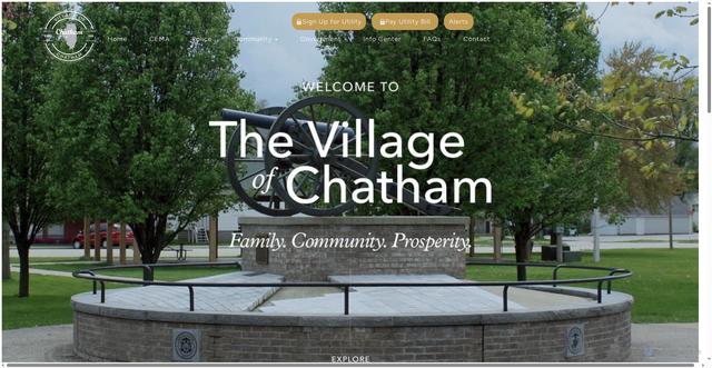 Security scan screenshot of https://chathamil.gov/