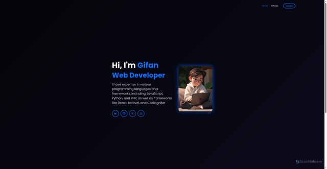 Security scan screenshot of https://g-code.co.id