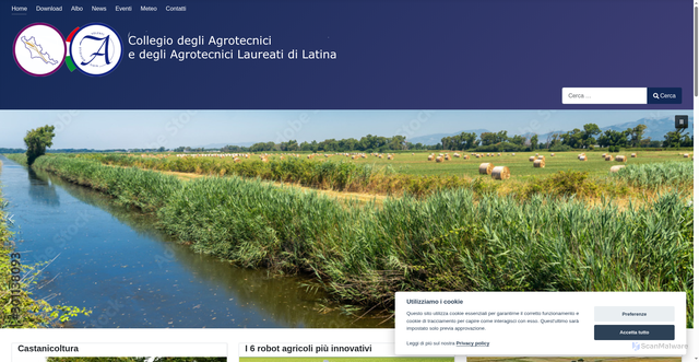 Security scan screenshot of https://www.agrotecnicilatina.it/