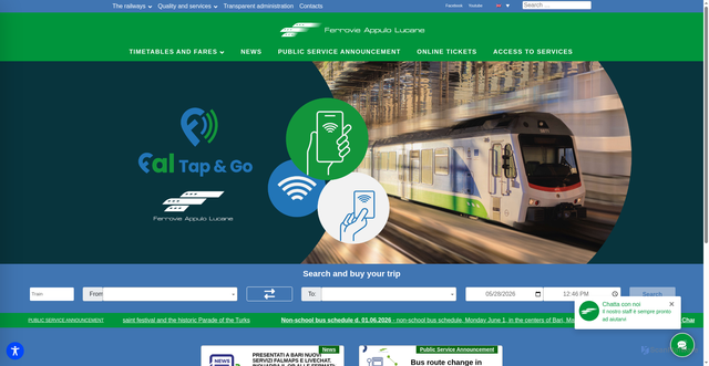 Security scan screenshot of https://www.ferrovieappulolucane.it