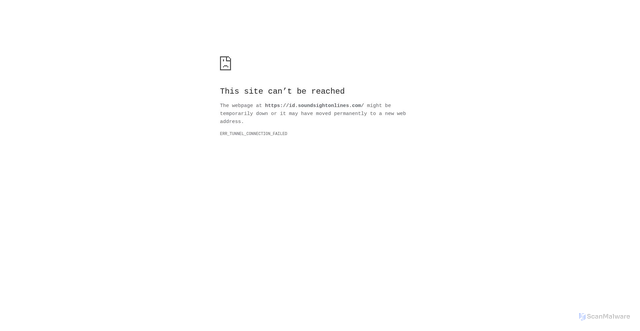 Security scan screenshot of https://id.soundsightonlines.com/
