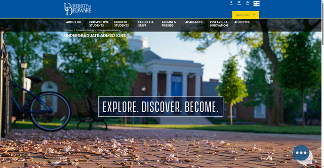 Security scan screenshot of https://apply.udel.edu