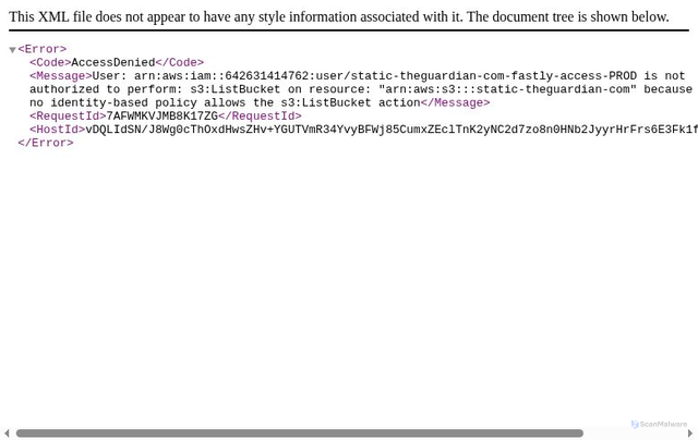 Security scan screenshot of https://static.theguardian.com/