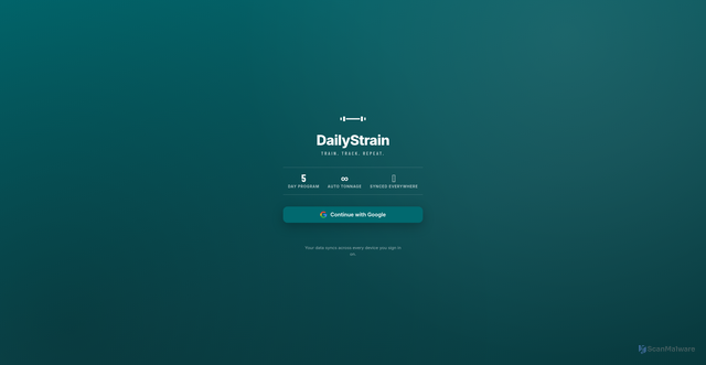 Security scan screenshot of https://dailystrain.com/