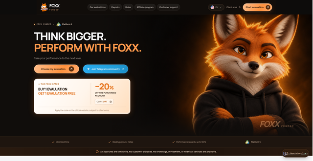 Security scan screenshot of https://foxx-funded.com/