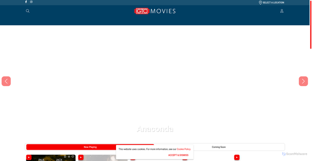 Security scan screenshot of https://www.gtcmovies.com/