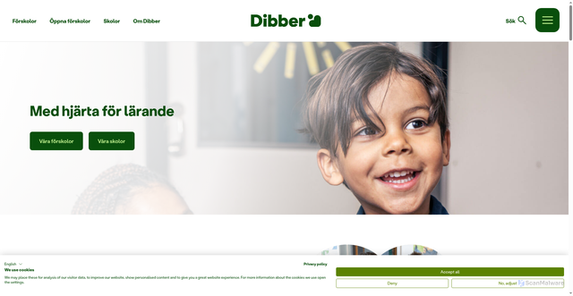 Security scan screenshot of https://dibber.se