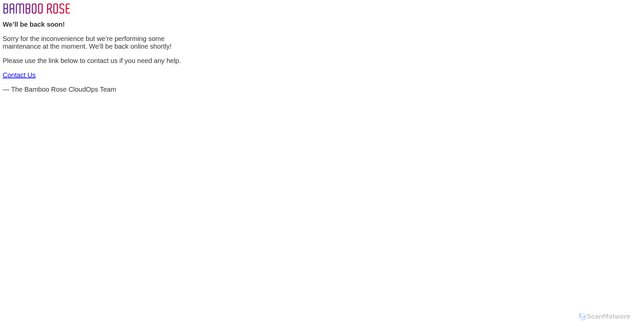 Security scan screenshot of https://ascena.bamboorose.com