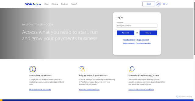 Security scan screenshot of https://vercuat.visaonline.com