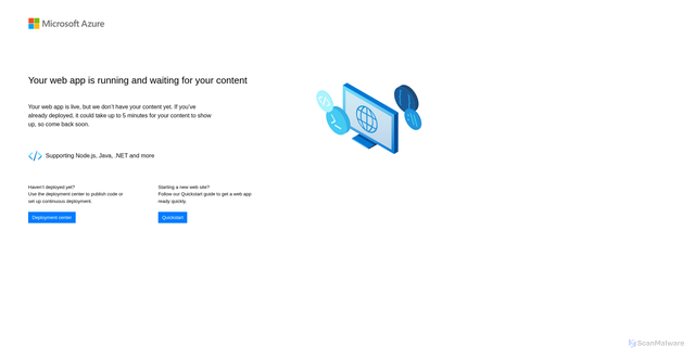 Security scan screenshot of https://pubblews.azurewebsites.net
