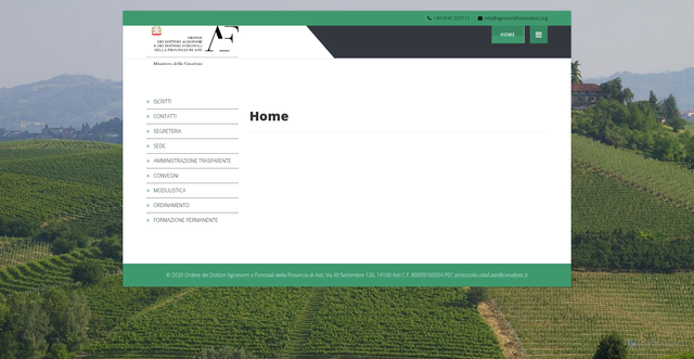 Security scan screenshot of https://www.agronomiforestaliasti.org/