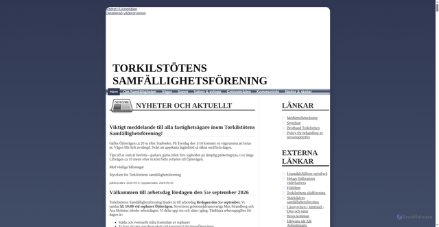 Security scan screenshot of https://torkilstotens.se
