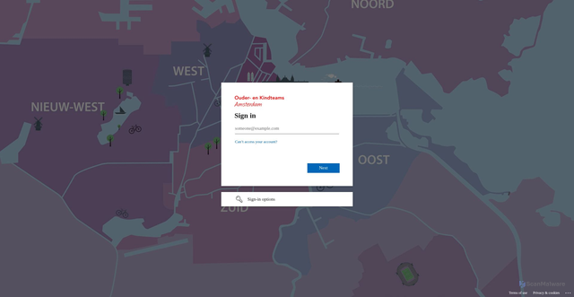 Security scan screenshot of https://kick.oktamsterdam.nl/welcome