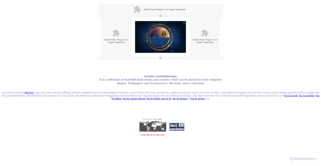 Security scan screenshot of https://www.colclocks.com