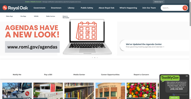 Security scan screenshot of https://www.romi.gov/
