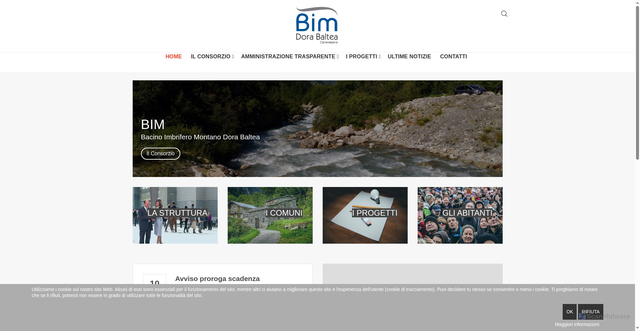 Security scan screenshot of https://www.bimdorabaltea.it/