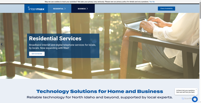 Security scan screenshot of https://intermaxnetworks.com