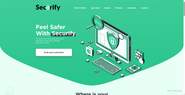Security scan screenshot of https://withsecurify.com