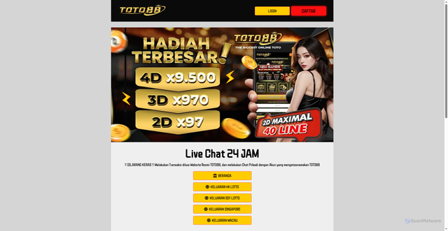 Security scan screenshot of https://baranganyar.pages.dev/lsdy/