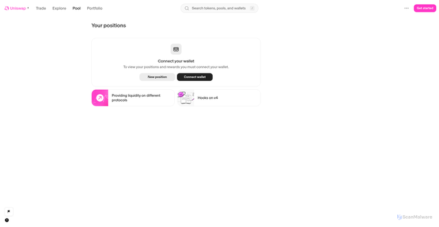 Security scan screenshot of https://web-git-06-09-fixwebtdpallnetworksoptionupdatest-619c96-uniswap.vercel.app/positions