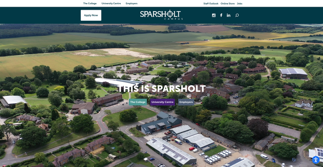 Security scan screenshot of http://www.sparsholt.ac.uk