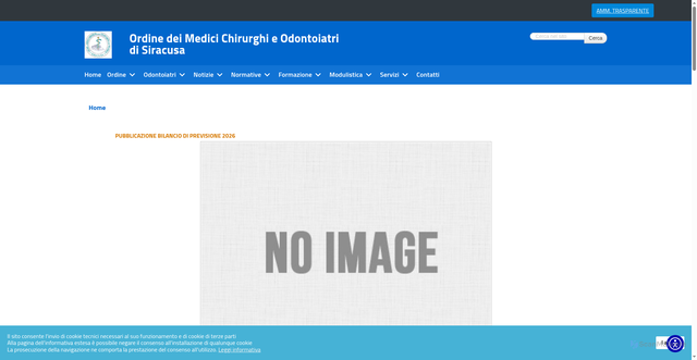 Security scan screenshot of https://www.ordinedeimedicisr.it/