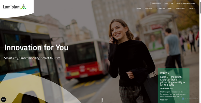 Security scan screenshot of https://lumiplan.pro