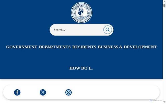 Security scan screenshot of https://www.yonkersny.gov/