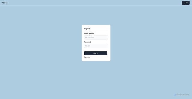 Security scan screenshot of https://paytm-wallet-user-app.vercel.app/signin