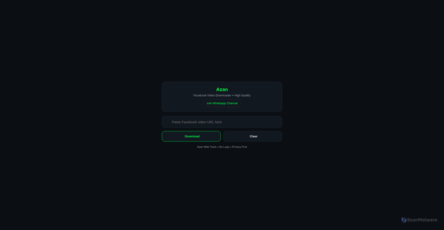 Security scan screenshot of https://fb-videos-downloder-qhsek1b6wj.edgeone.app/