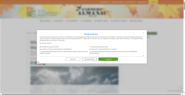 Security scan screenshot of https://www.farmersalmanac.com/what-la-nina