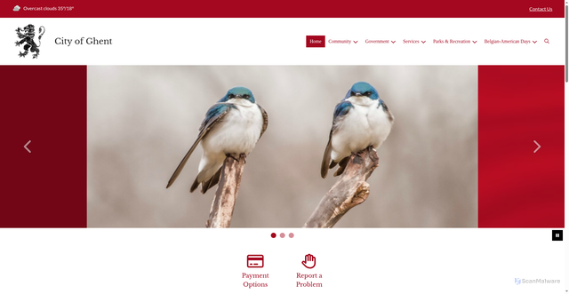 Security scan screenshot of https://ghentmn.gov/