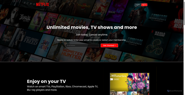 Security scan screenshot of http://www.netflix-clone-phi-puce.vercel.app/