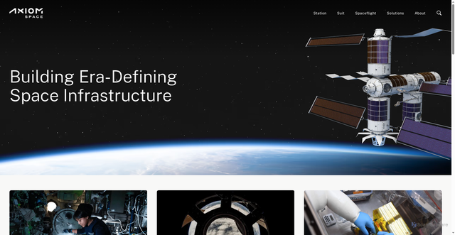 Security scan screenshot of https://www.axiomspace.com/