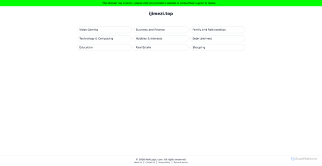 Security scan screenshot of https://ijimezi.top
