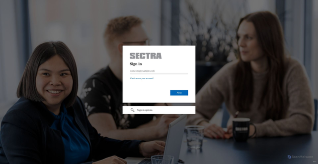 Security scan screenshot of https://signature.sectra.com