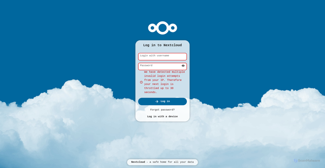 Security scan screenshot of http://cloud.accreditation.ru/