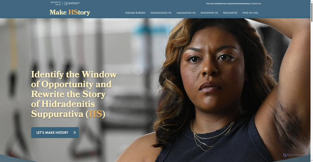 Security scan screenshot of https://hcp.makehstory.com/