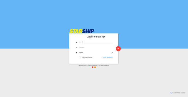 Security scan screenshot of https://denaliai.starship.online