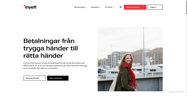 Security scan screenshot of https://inyett.se
