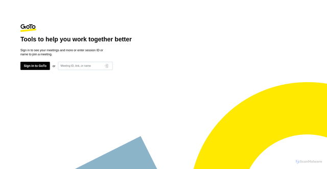 Security scan screenshot of https://app.gotomeeting.com/