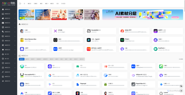 Security scan screenshot of https://aigc.cn