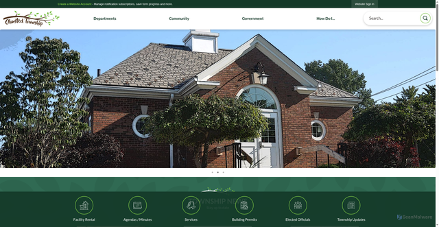 Security scan screenshot of https://olmstedtownshipohio.gov/