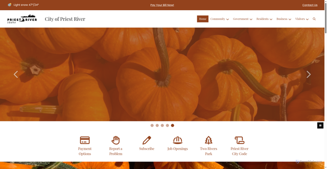 Security scan screenshot of https://priestriver-id.gov/