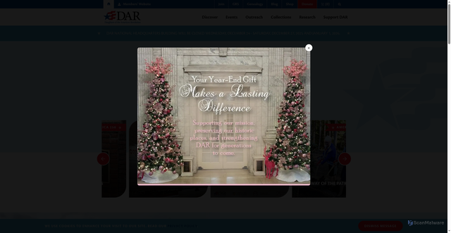 Security scan screenshot of https://www.dar.org/outreach/america-250