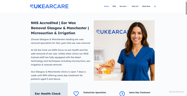 Security scan screenshot of https://adiacess.co.uk/
