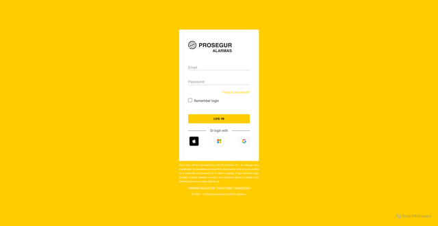 Security scan screenshot of https://pca.saltoks.com