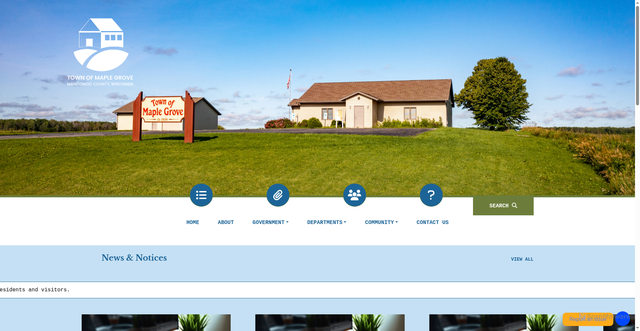 Security scan screenshot of https://maplegrovewi.gov/