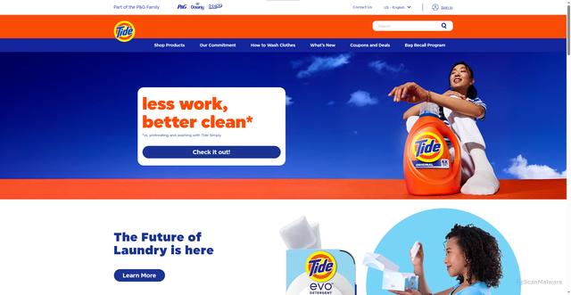 Security scan screenshot of https://tide.com